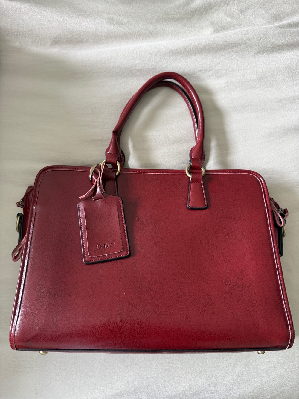 Kattee Women’s Genuine Leather Laptop Bag